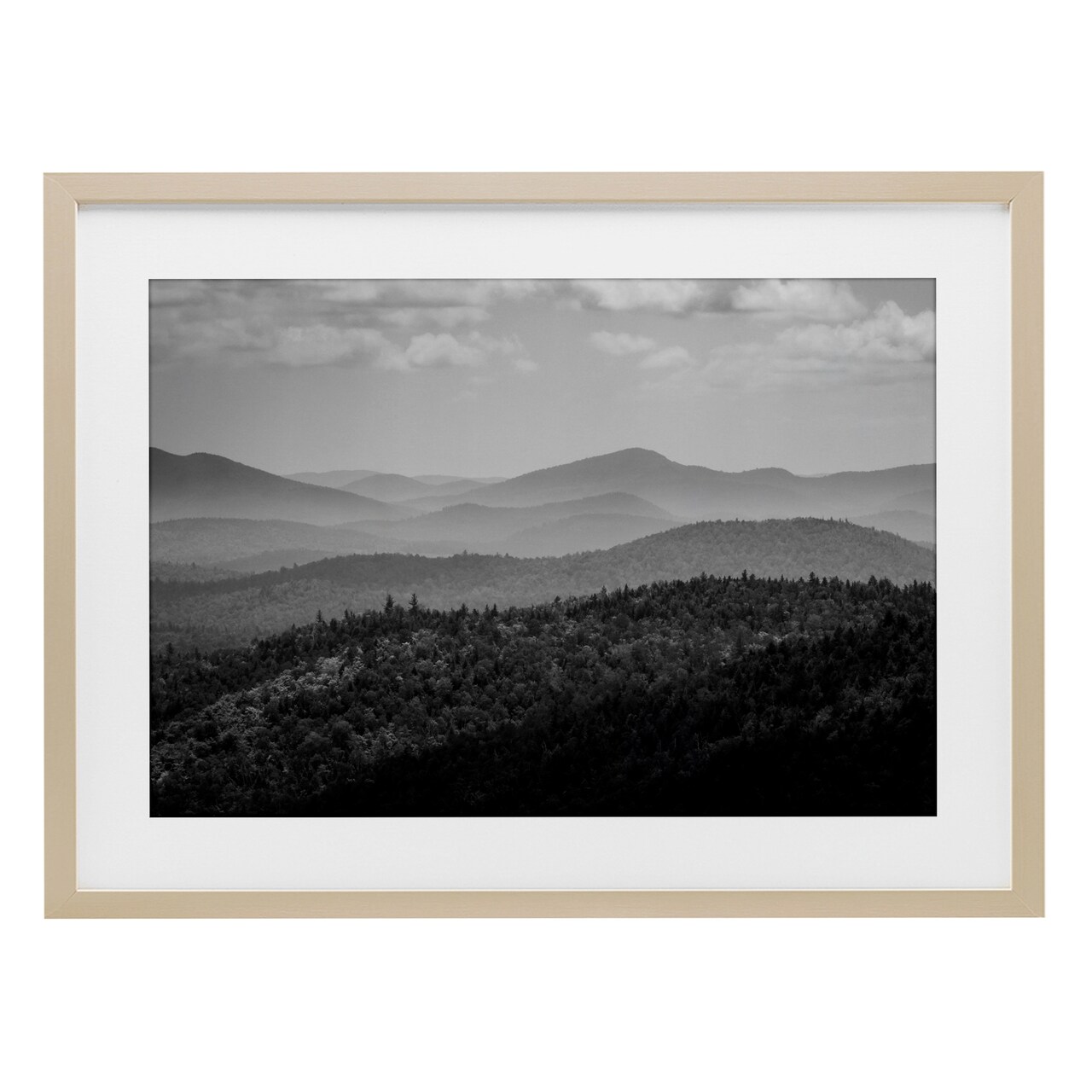 Stupell Industries Misty Adirondack Mountains Framed Print Under Glass, design by James Rodewald